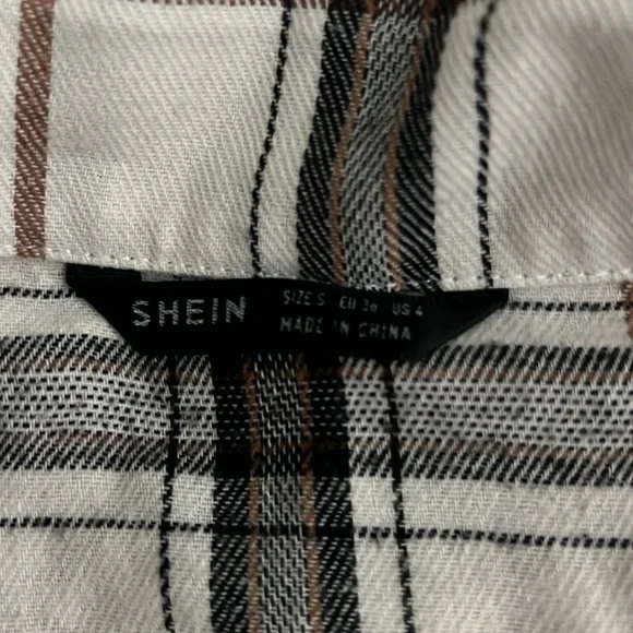 White black and tan Flannel shirt - Picture 3 of 3
